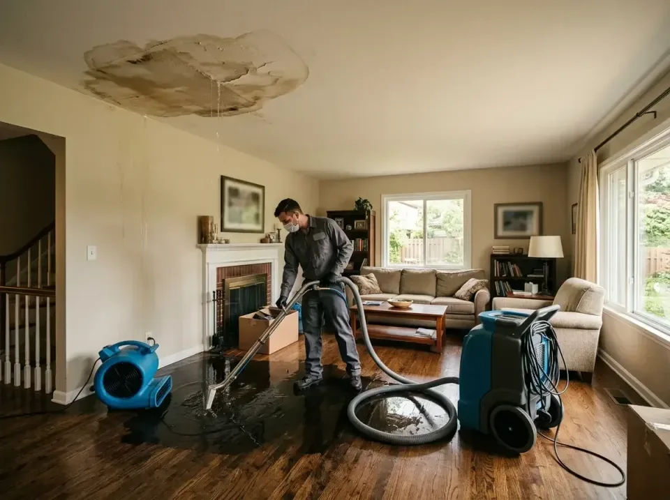 attic-pipe-burst-ceiling-drip-008 — frequently asked questions, Water Damage Restoration & Carpet Care in Altoona, WI